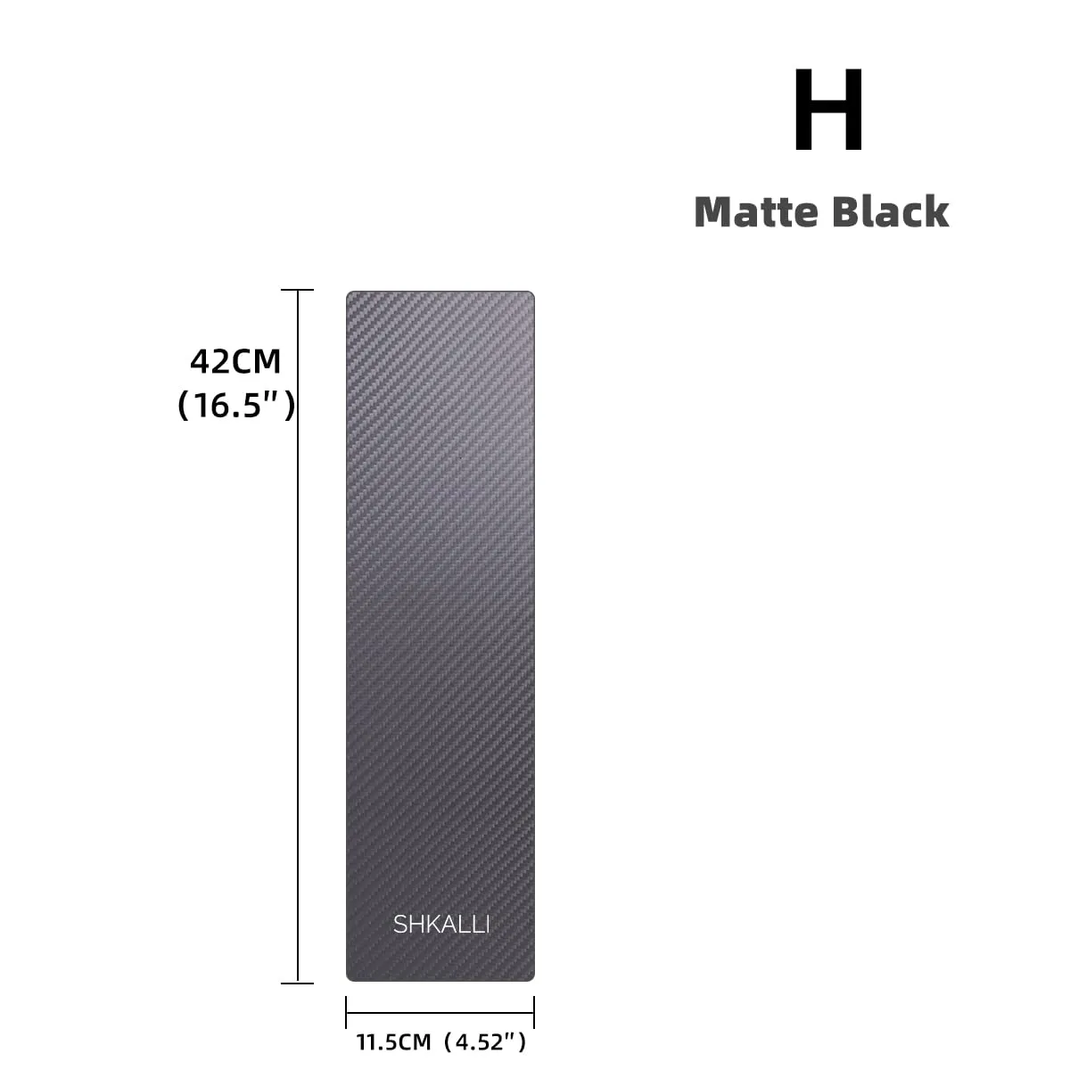 Professional Carbon Fibre Foil/Balayage Board,Highlighting Board, Hair Colouring Tool, Lightweight, flexible, sturdy.(Matte Black H)