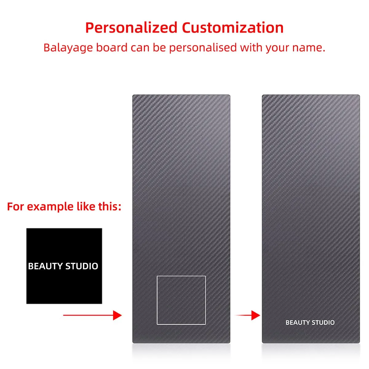 Professional Carbon Fibre Foil/Balayage Board,Highlighting Board, Hair Colouring Tool, Lightweight, flexible, sturdy.(Matte Black H)