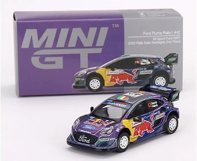 Puma Rally1#42 Craig Breen Paul Nagle M-Sport WRT 2nd Place Rally Italia Sardegna 2022 Limited Edition to 3960 Pieces Worldwide 1/64 Diecast Model Car Mini GT MGT00627