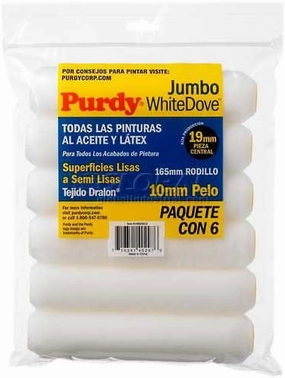 Purdy White Dove Dralon 3/8 in. x 6.5 in. W Mini Paint Roller Cover For Smooth to Semi Smooth Surfaces