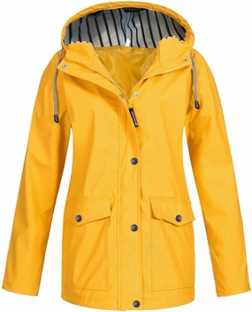 Rain Coat for Women Waterproof Rain Jacket Hooded Lightweight Windbreaker Fall Active Outdoor Raincoat With Pocket