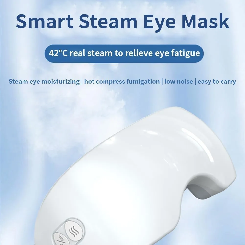 Raizev Steam Therapy Mask, Raizev Steam Mask for Dry Eye, 2 Levels Adjustable Smart Hot & Cold Steam Eye Mask, for Moisturizing Soothing Dry Eyes Relief in Minutes (A)