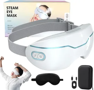 Raizev Steam Therapy Mask, Raizev Steam Mask for Dry Eye, 2 Levels Adjustable Smart Hot & Cold Steam Eye Mask, for Moisturizing Soothing Dry Eyes Relief in Minutes (A)
