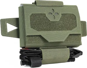 Range Battle Belt IFAK | Ambidextrous Individual First Aid Trauma Kit | Tourniquet, Trauma Dressing, Gauze (Olive Drab)