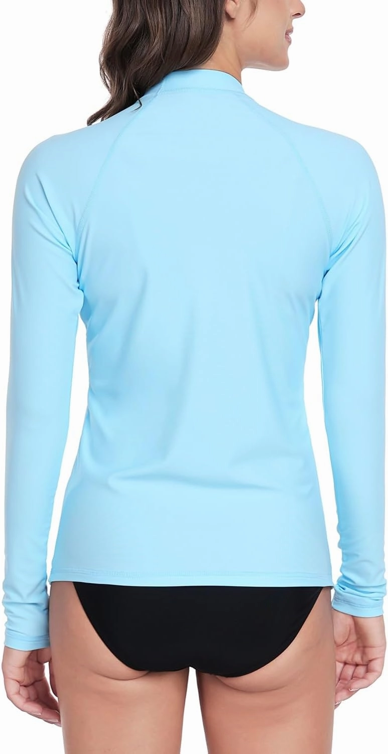Rash Guard for Women Long Sleeve Swim Shirt UPF 50  UV Protection Sun Shirt Swimsuit Top Bathing Suit