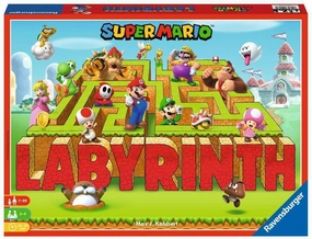 Ravensburger Super Mario Labyrinth Board Game - A Strategic Maze Challenge for Family Nights - Great Birthday Gift - 2-4 Players - Kids Ages 7-10 and Older