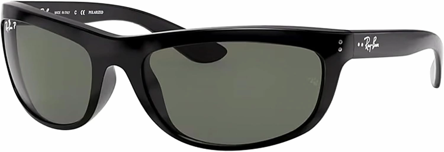 Ray-Ban Balorama RB4089 Rectangular Sunglasses for Men   BUNDLE With Designer iWear Complimentary Eyewear Kit