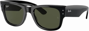 Ray-Ban Mega Wayfarer RB0840SF Square Asian Fit Low Bridge Sunglasses for Men for Women   BUNDLE With DIW Kit