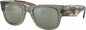Ray-Ban RB0840S Mega Wayfarer Square Sunglasses for Men for Women   BUNDLE With Designer iWear Cleaning Kit