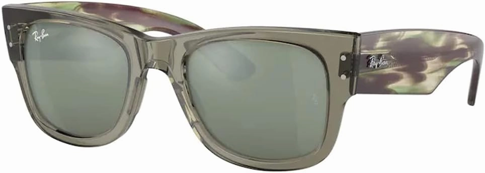 Ray-Ban RB0840S Mega Wayfarer Square Sunglasses for Men for Women   BUNDLE With Designer iWear Cleaning Kit