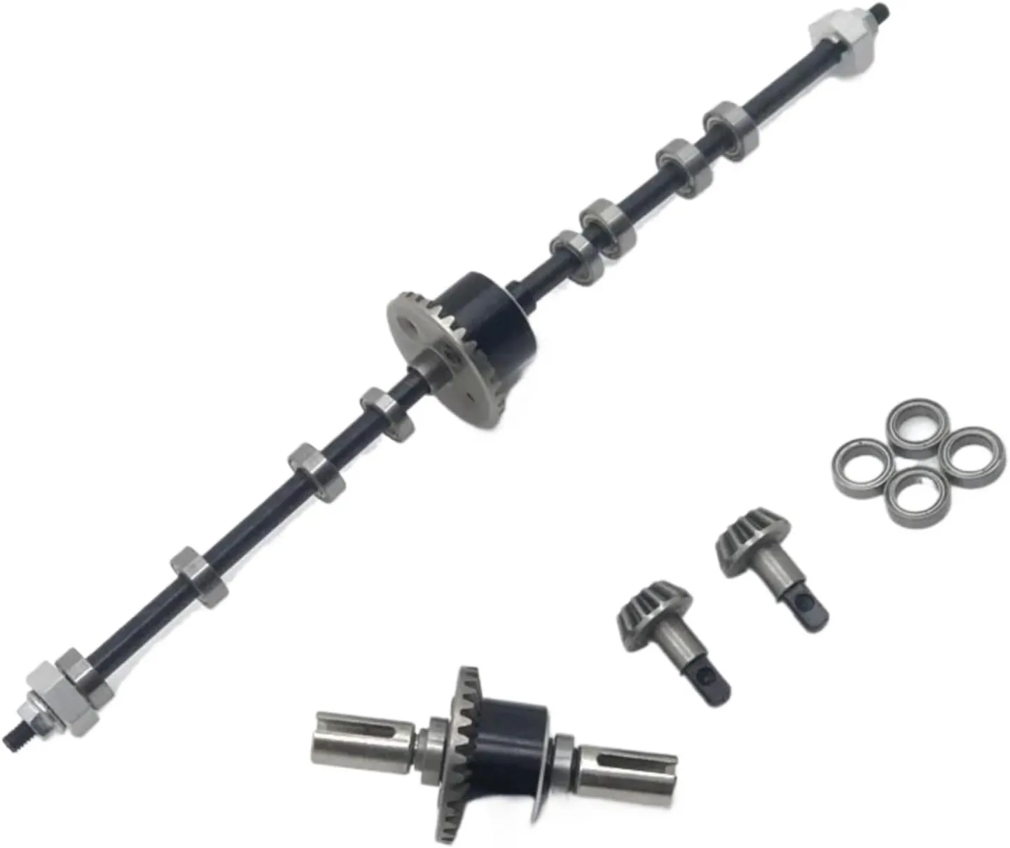 RC Car Accessories for WLtoys for 12428-A 12428-B 12428-C for Feiyue 12428 12423 12427 1/12 RC Car Parts Metal Upgrade Front and Rear Differential Assy