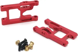 RC Car DIY Parts for WLtoys 12427 12428 12423 FY01 FY02 FY03 Metal Front for Swing Arm Remote Control Crawler Car Upgrade Parts Accessories(Red)