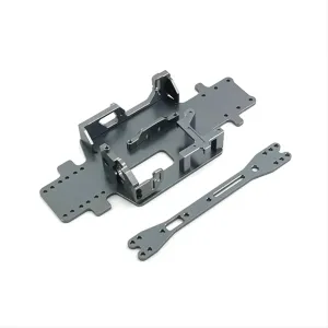 RC Car DIY Parts for WLtoys 1/28 284161 284010 284131 K989 K969 K979 P929 P939 Metal Upgrade for Chassis Package Combination RC Car Parts(Gray)