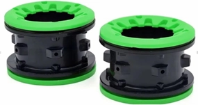 RC Accessory Compatible with ZD for Racing 1/10 DBX-10 DBX10 RC Car Upgrade Parts Spare Accessories Wheel Rim Wheel Hub(Green)