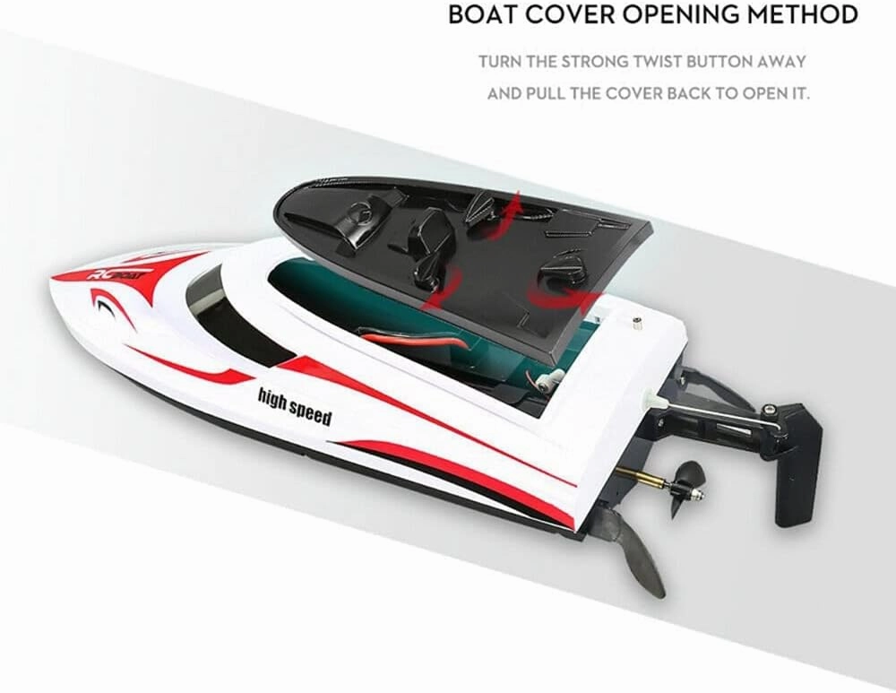 RC Boat Remote Control Boats for Pools and Lakes 2.4 GHZ 25km/h RC Boats for Adults and Kids Fast RC Racing Boats for Kids and Adults Toys Gifts for Boys Girls