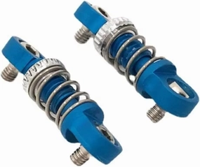 RC Car Shock Absorbers Compatible With MINI-Q8 For MINI-Q9 1/28 RC Car Parts Metal Upgrade Modified Outer For Spring Shock Absorber(Blue)