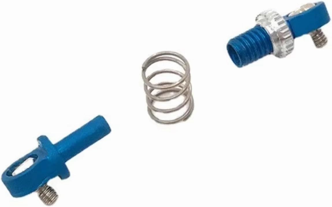 RC Car Shock Absorbers Compatible With MINI-Q8 For MINI-Q9 1/28 RC Car Parts Metal Upgrade Modified Outer For Spring Shock Absorber(Blue)