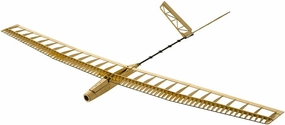 RC Plane Kit Uzi Glider Plane, 1.4M Laser Cutting Balsa Wood Sailplane Kit to Build, DIY Electric RC Glider Airplane for Outdoor Fly (KIT Motor ESC Servos Covering)