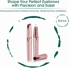 Rechargeable Eyebrow Hair Remover. Painless Eyebrow Trimmer. Stylish and Portable. Rechargeable.