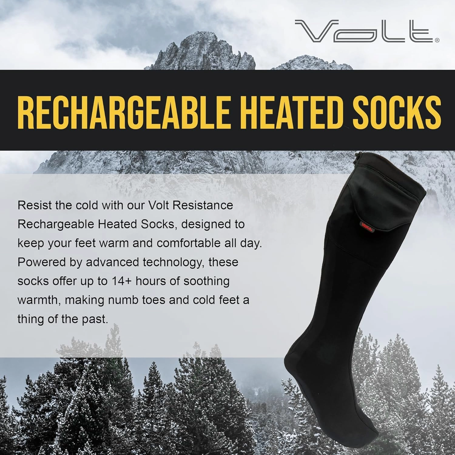 Rechargeable Heated Socks for Men and Women Great for Cold Weather, Winter, Outdoor, Camping and More