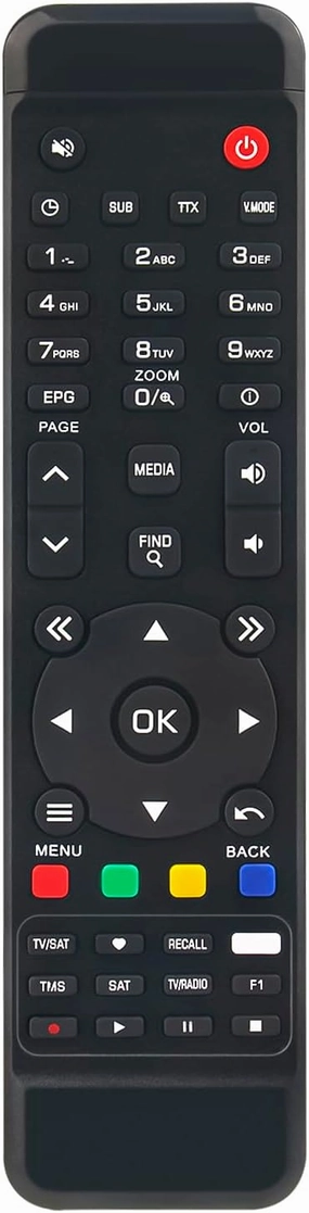 Remote Control Replace for AMIKO Mini 4K UHD S2X, Mini HD265 CCC Remote Control