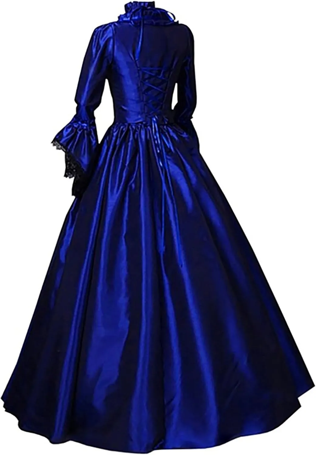 Renaissance Costume Womens Medieval Rococo Dress Gorgeous Princess Vampire Over Dress Goth Ball Gown Halloween Costumes