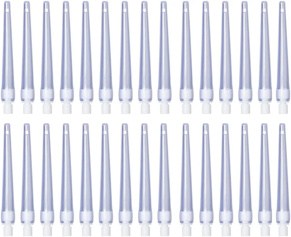Replacement Flexible Tips with connectors. Reusable Accessories for Coffee & Water Colon Cleanse. 30 Tips Included. Detox for Men and Women