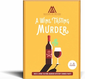 Replay-able Wine Tasting Murder Mystery Dinner Party Game for Up to 20 Adults – Host Your Own Wine-Themed Game Night – Immersive Mystery Experience – Medium English 4-20 Players
