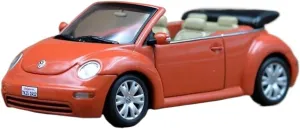 Resin Car Models Kit 1 43 Fit for VW Convertible Simulation Alloy Car Model Static Display Collectible Toy Souvenir Decration(Red)