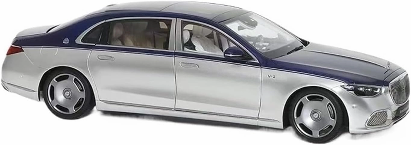 Resin Car Models Kit 1 18 Fit for Benz Mercedes-Maybach S-Class 2021 Alloy Full Wheel Car Model Simulation Collectible Souvenir
