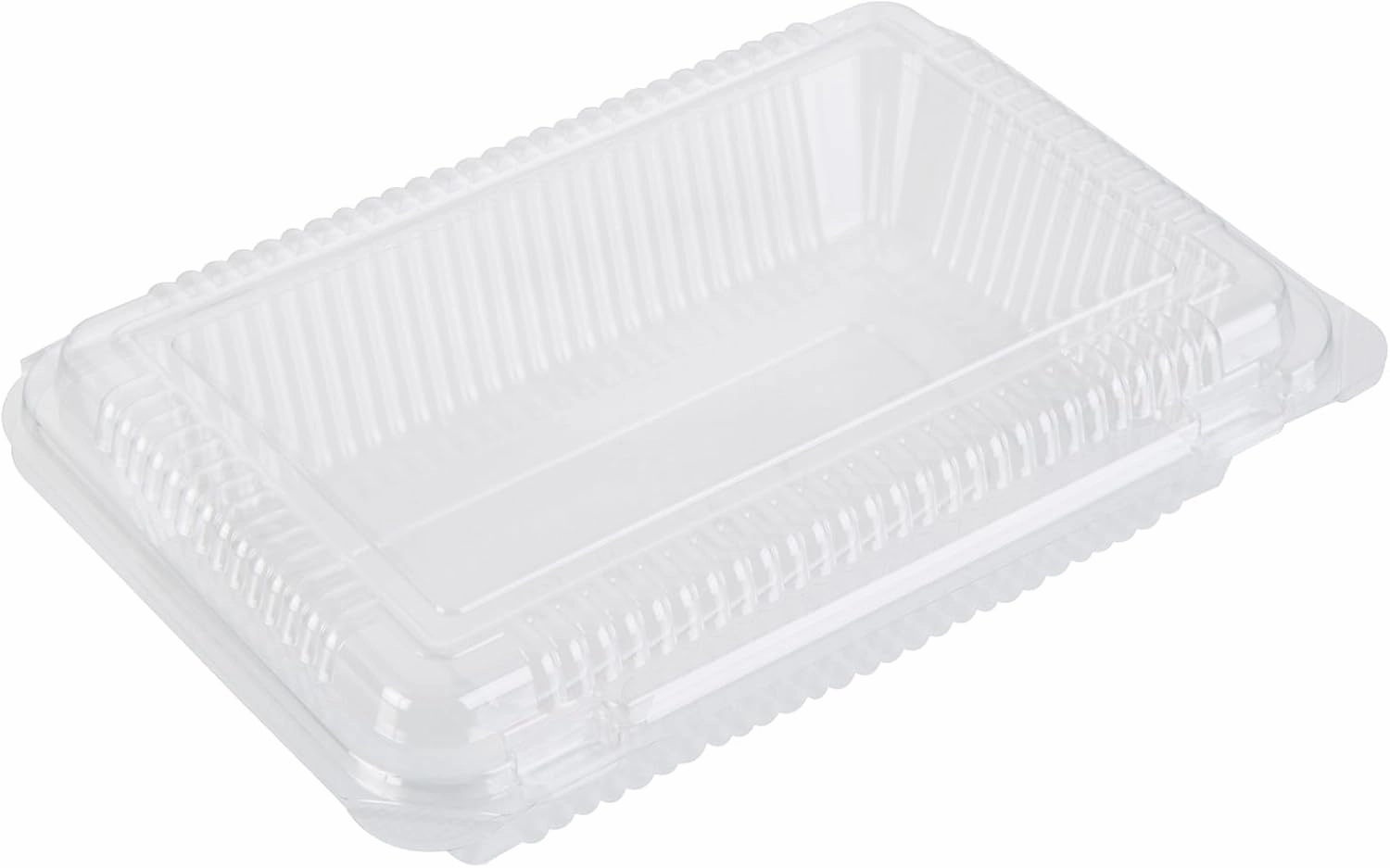 Restaurantware-Thermo Tek 7.5 x 5.24 x 1.7 Inch Food Containers, 100 Rectangle Clamshell Containers - Durable, Heavy-Duty, Clear Plastic Clamshell Containers, For Cafes And Restaurants