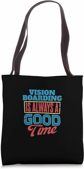 Retro Vision Boarding Motivational Design Tote Bag