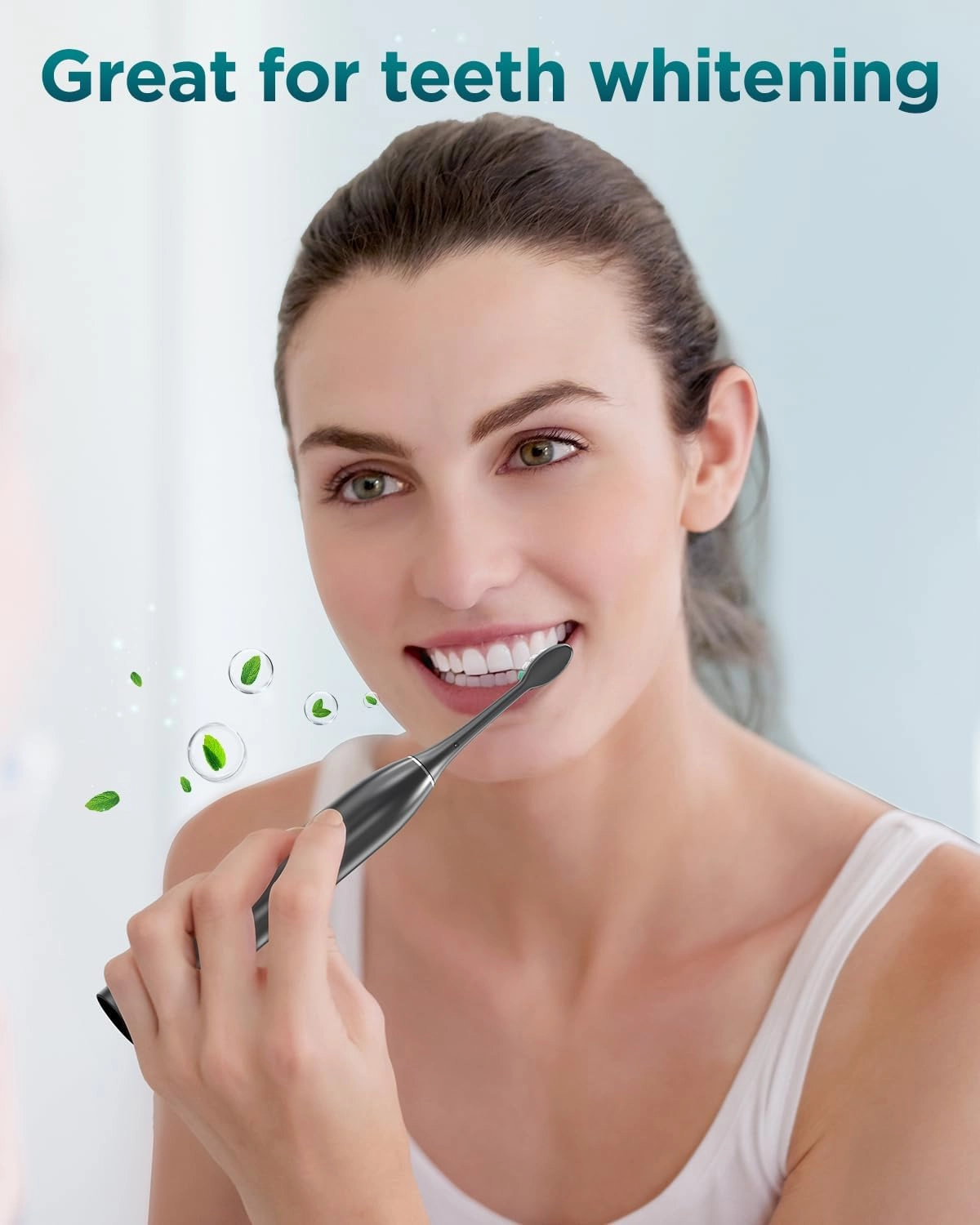 Rtauys S5 Upgraded Sonic Electric Toothbrush for Adults and Kids Ages 12  with 8 Brush Heads, IPX7 Travel Toothbrush with Case, 2.5 Hours Charge for 120 Days, 5 Modes with Built-in Smart Timer Black