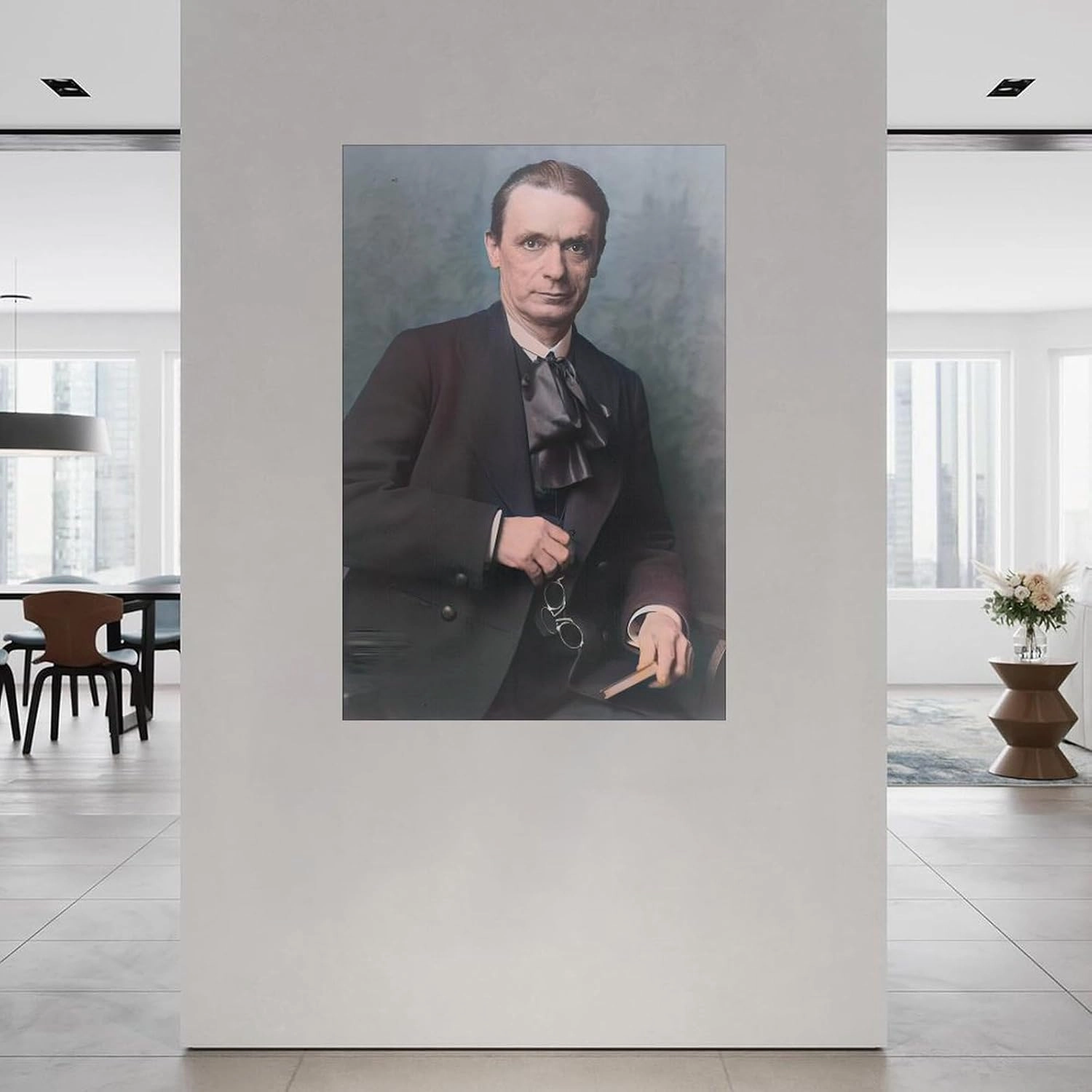 Rudolf Steiner Poster Austrian Architect Portrait (30) Canvas Painting for Living Room Bedroom Decor 24x36inch(60x90cm) Unframe-style