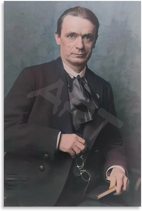 Rudolf Steiner Poster Austrian Architect Portrait (30) Canvas Painting for Living Room Bedroom Decor 24x36inch(60x90cm) Unframe-style