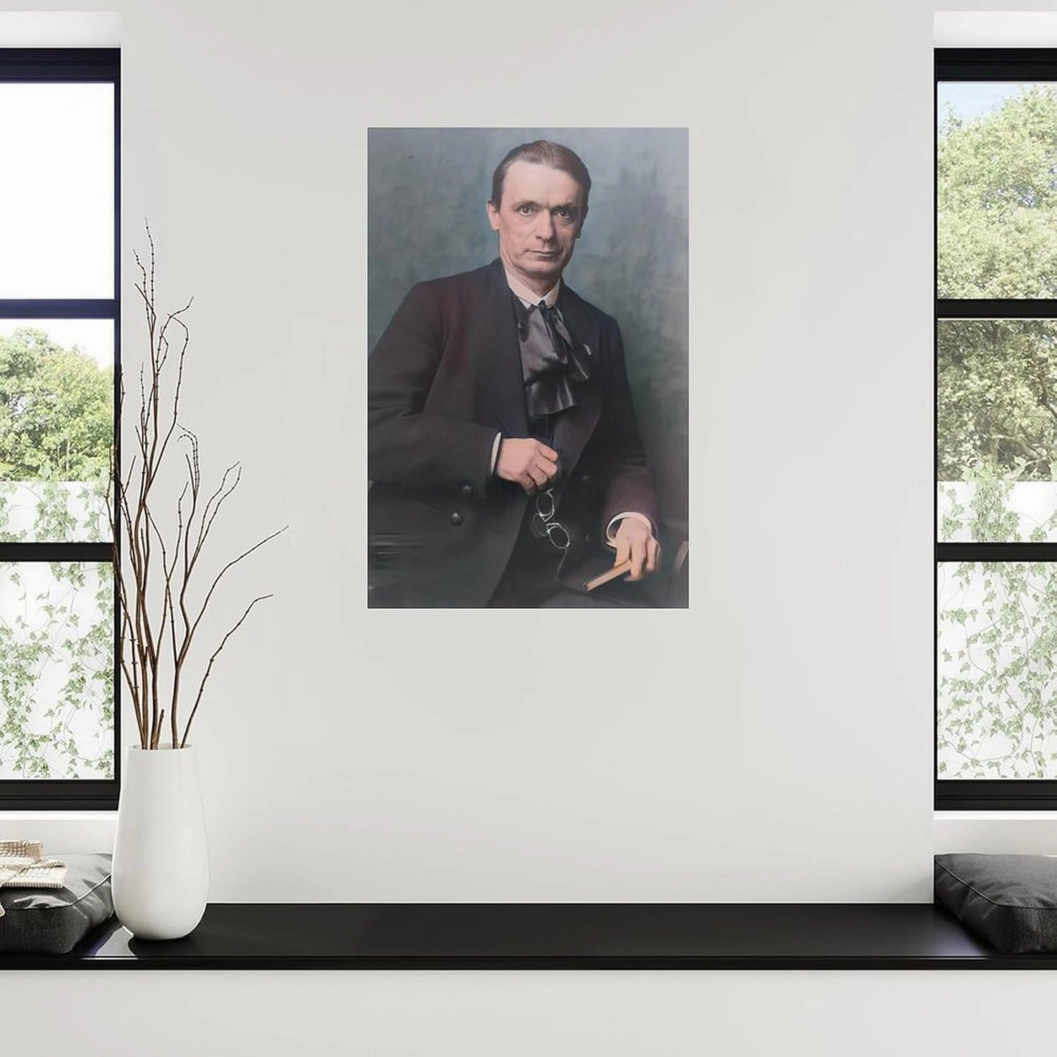 Rudolf Steiner Poster Austrian Architect Portrait (30) Canvas Painting for Living Room Bedroom Decor 24x36inch(60x90cm) Unframe-style