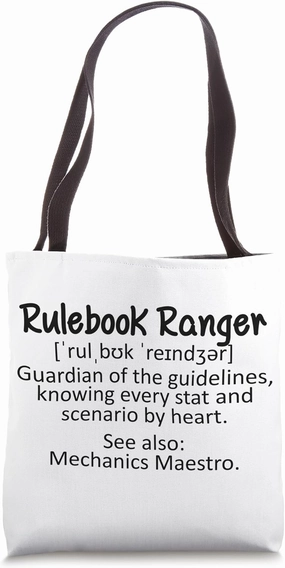 Rulebook Ranger - guardian of the guidelines, knowing every Tote Bag