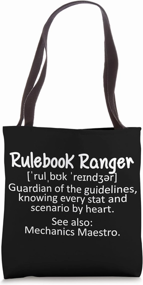 Rulebook Ranger - guardian of the guidelines, knowing every Tote Bag