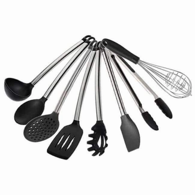 Rynx | Kitchen Silicone Cooking Tools Set Utensils Spoon Spatula Ladle Whisk Kitchen Non-Stick Gadgets Accessories Items