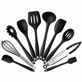 Rynx | Kitchen Silicone Cooking Tools Set Utensils Spoon Spatula Ladle Whisk Kitchen Non-Stick Gadgets Accessories Items