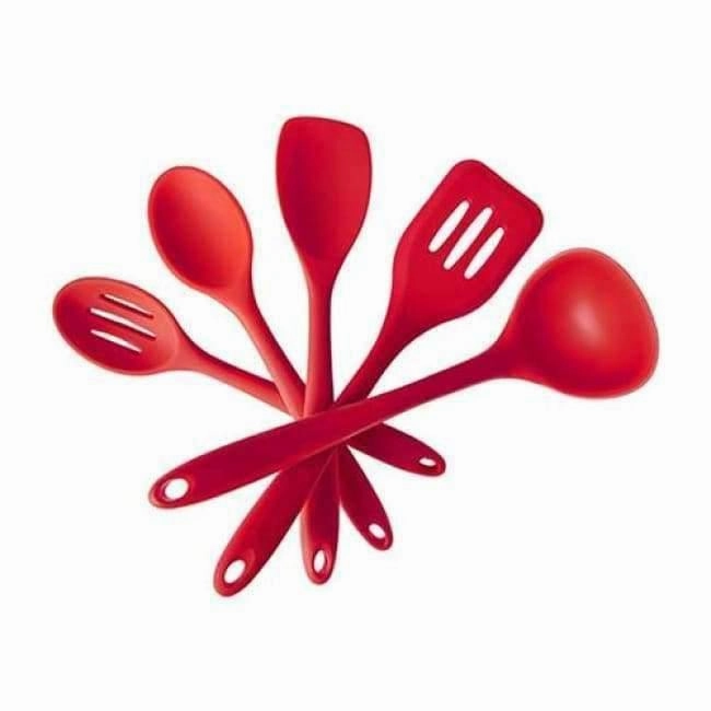 Rynx | Kitchen Silicone Cooking Tools Set Utensils Spoon Spatula Ladle Whisk Kitchen Non-Stick Gadgets Accessories Items