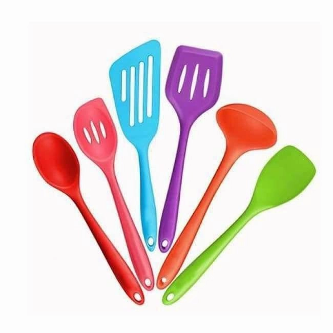 Rynx | Kitchen Silicone Cooking Tools Set Utensils Spoon Spatula Ladle Whisk Kitchen Non-Stick Gadgets Accessories Items