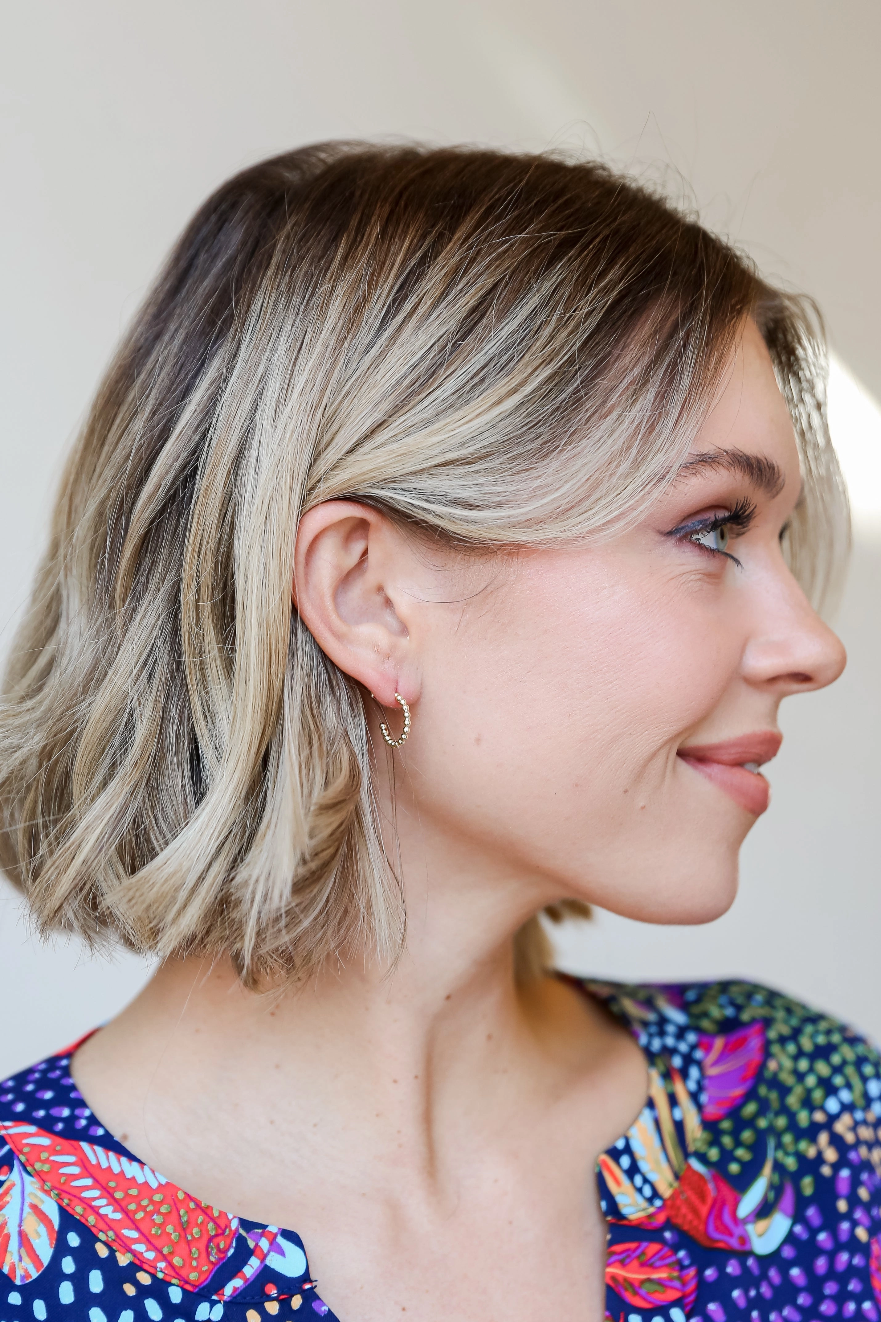Sadie Gold Ball Mini Hoop Earrings