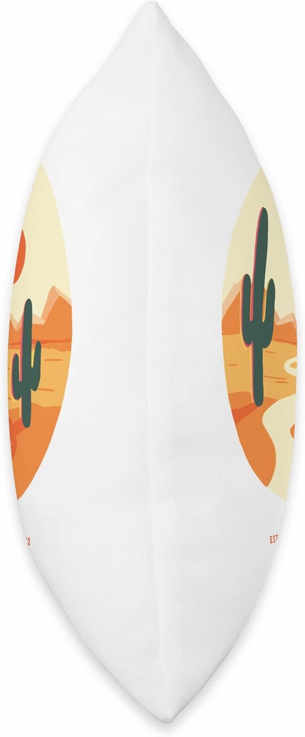 Saguaro National Park Arizona Trip Desert Road Travel Gift Throw Pillow, 16x16, Multicolor