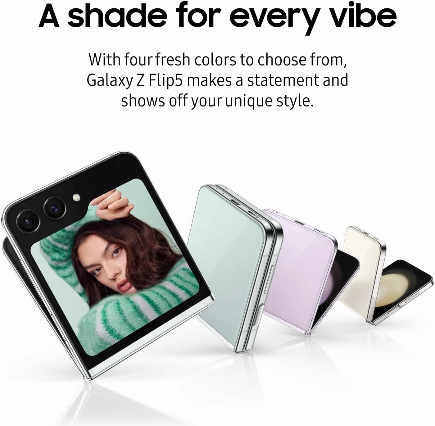 SAMSUNG Galaxy Z Flip5 AI Phone, 512GB Unlocked Android Smartphone, Compact, Foldable Design, One-Hand Control, Best Selfies, Full Cover Screen, Hands-Free Use, US Version, 2023, Graphite