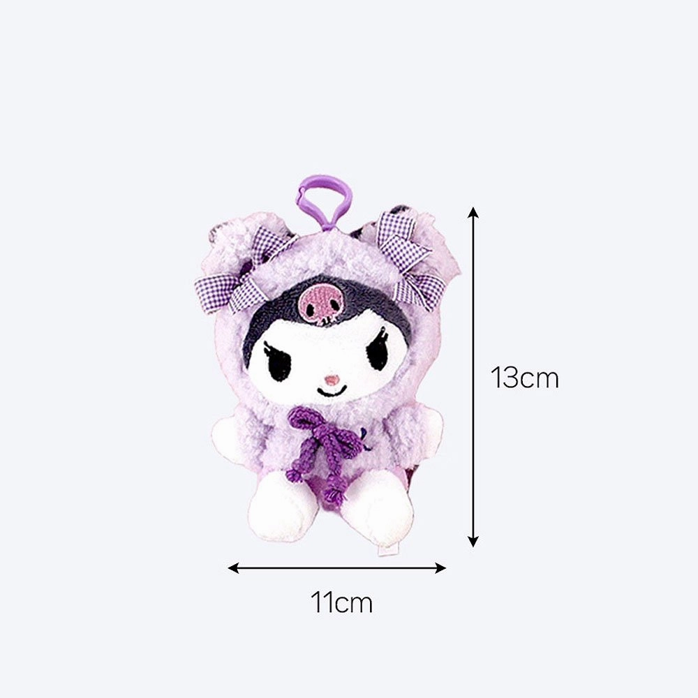 Sanrio Cinnamoroll Fluffy Hoodie Clip-On Plush
