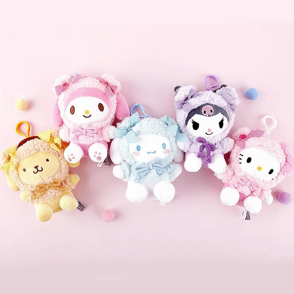 Sanrio Cinnamoroll Fluffy Hoodie Clip-On Plush