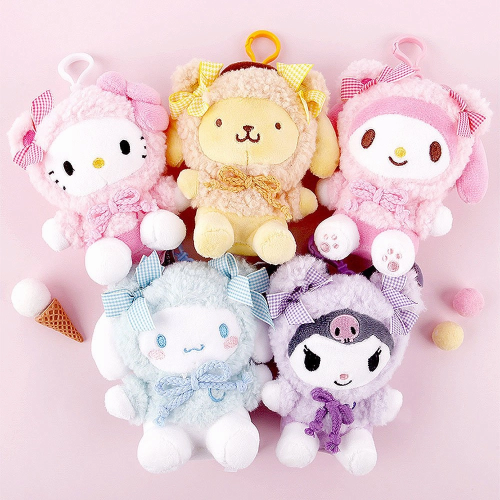 Sanrio Cinnamoroll Fluffy Hoodie Clip-On Plush