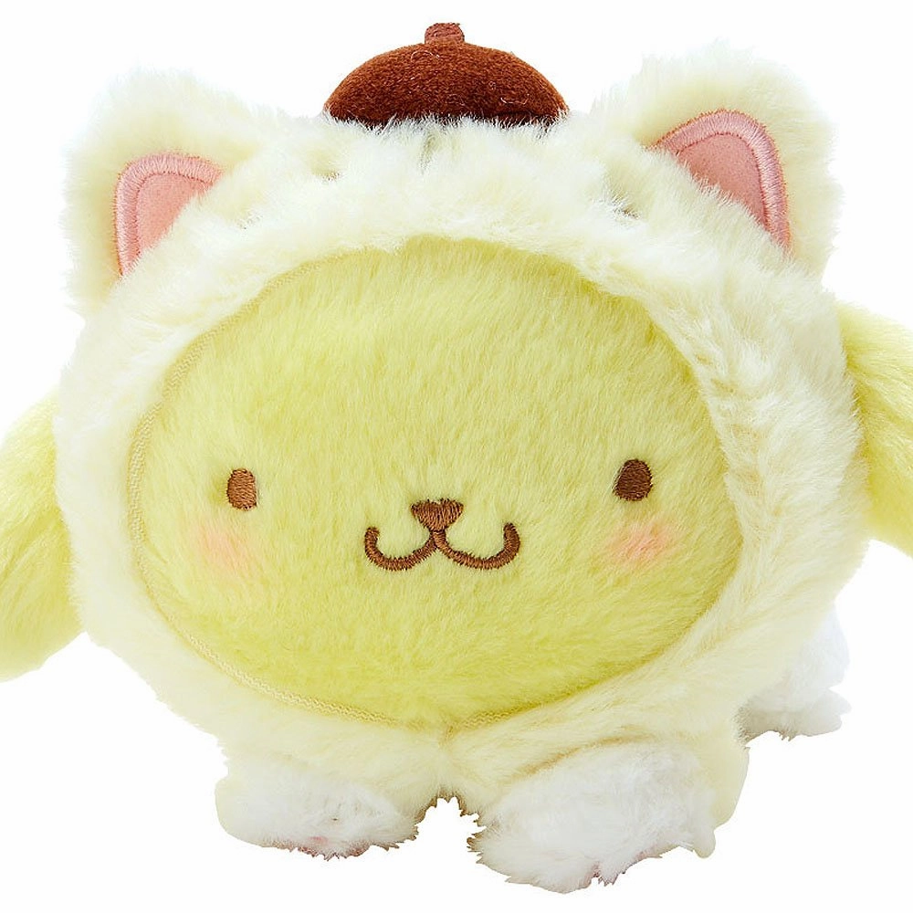 Sanrio Pompompurin Love Cats Plush Mascot Clip-On