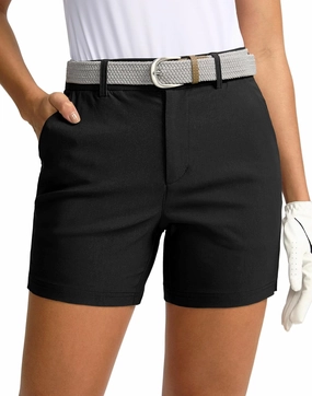 SANTINY Women's 5" Golf Shorts with Pockets Quick Dry Stretch Work Outdoor Hiking Shorts for Women Casual Summer